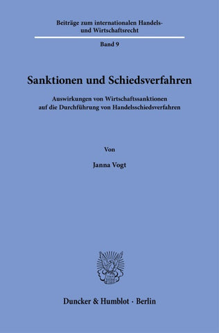 Sanktionen und Schiedsverfahren