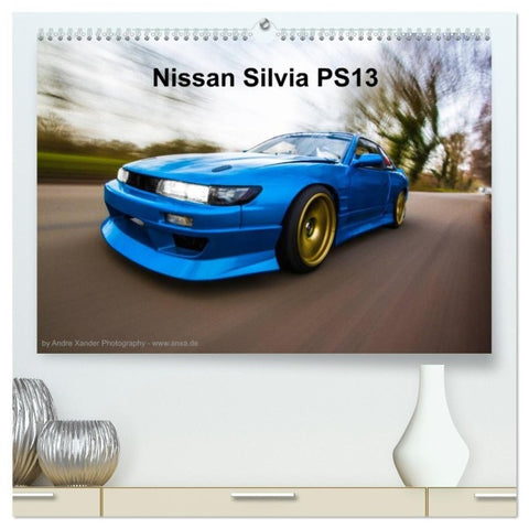 Nissan Silvia PS13 (hochwertiger Premium Wandkalender 2027 DIN A2 quer), Kunstdruck in Hochglanz