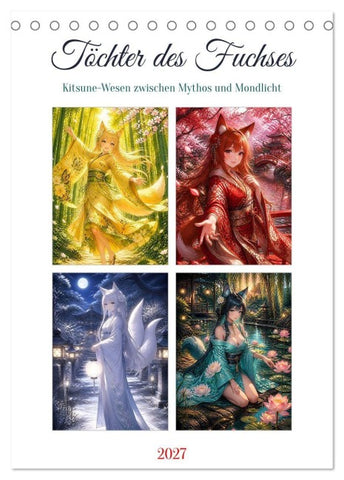Töchter des Fuchses (Tischkalender 2027 DIN A5 hoch), CALVENDO Monatskalender