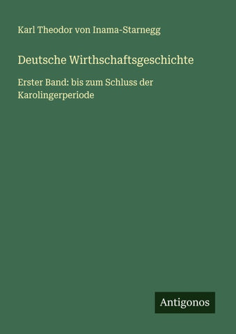Deutsche Wirthschaftsgeschichte