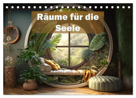 Räume für die Seele (Tischkalender 2026 DIN A5 quer), CALVENDO Monatskalender