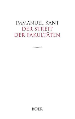 Der Streit der Fakultäten