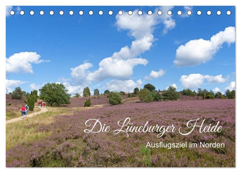 Die Lüneburger Heide - Ausflugsziel im Norden (Tischkalender 2027 DIN A5 quer), CALVENDO Monatskalender