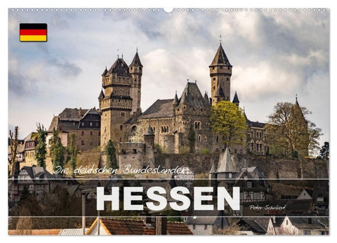 Die deutschen Bundesländer - Hessen (Wandkalender 2027 DIN A2 quer), CALVENDO Monatskalender