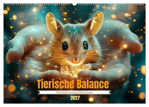 Tierische Balance (Wandkalender 2027 DIN A2 quer), CALVENDO Monatskalender