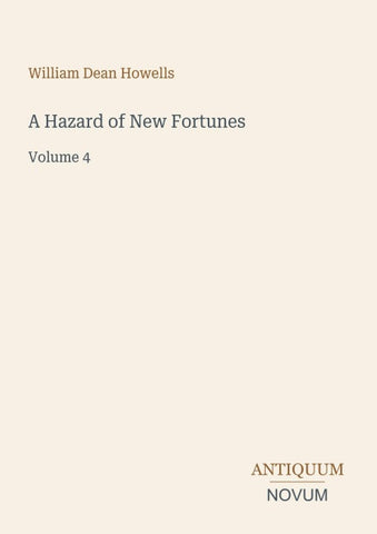 A Hazard of New Fortunes