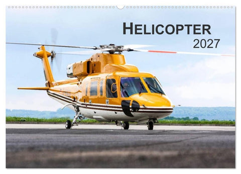 Helicopter 2027 (Wandkalender 2027 DIN A2 quer), CALVENDO Monatskalender