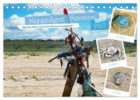 Strandgut Szenen (Tischkalender 2027 DIN A5 quer), CALVENDO Monatskalender