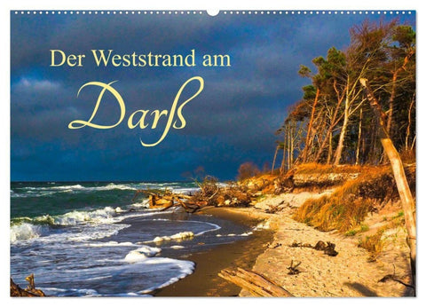 Der Weststrand am Darß (Wandkalender 2027 DIN A2 quer), CALVENDO Monatskalender