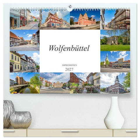 Wolfenbüttel Impressionen (hochwertiger Premium Wandkalender 2027 DIN A2 quer), Kunstdruck in Hochglanz