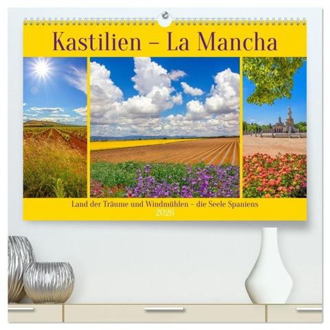 Kastilien - La Mancha (hochwertiger Premium Wandkalender 2026 DIN A2 quer), Kunstdruck in Hochglanz