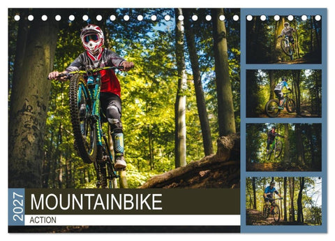 Mountainbike Action (Tischkalender 2027 DIN A5 quer), CALVENDO Monatskalender