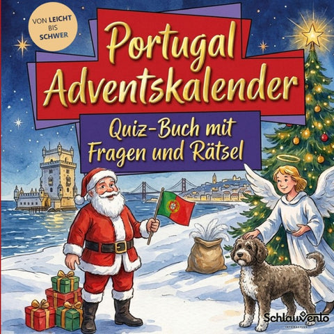 Portugal-Adventskalender: Quiz-Buch mit Fragen und Rätsel