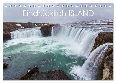 Eindrücklich Island 2026 (Tischkalender 2026 DIN A5 quer), CALVENDO Monatskalender