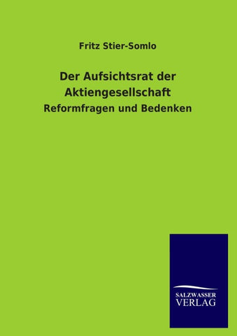 Der Aufsichtsrat der Aktiengesellschaft