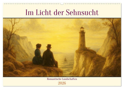 Im Licht der Sehnsucht - Romantische Landschaften (Wandkalender 2026 DIN A2 quer), CALVENDO Monatskalender