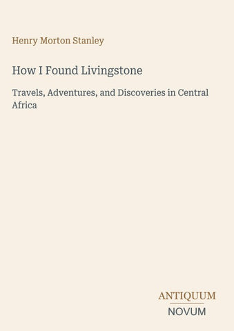 How I Found Livingstone