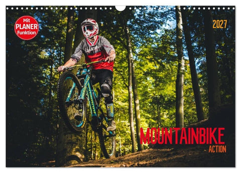 Mountainbike Action (Wandkalender 2027 DIN A3 quer), CALVENDO Monatskalender