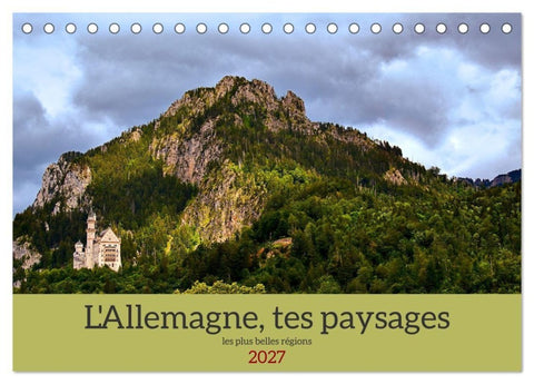 L'Allemagne, tes paysages (Calendrier de bureau 2027 DIN A5 vertical), CALVENDO calendrier mensuel