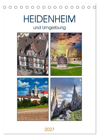 Heidenheim und Umgebung (Tischkalender 2027 DIN A5 hoch), CALVENDO Monatskalender