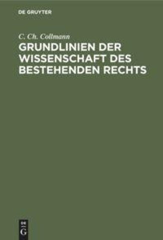 Grundlinien der Wissenschaft des bestehenden Rechts