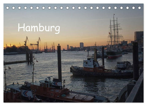 Hamburg (Tischkalender 2026 DIN A5 quer), CALVENDO Monatskalender