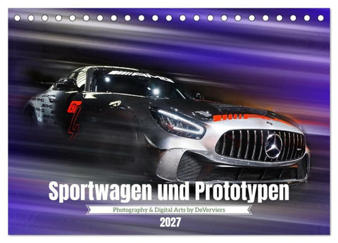 Sportwagen und Prototypen (Tischkalender 2027 DIN A5 quer), CALVENDO Monatskalender