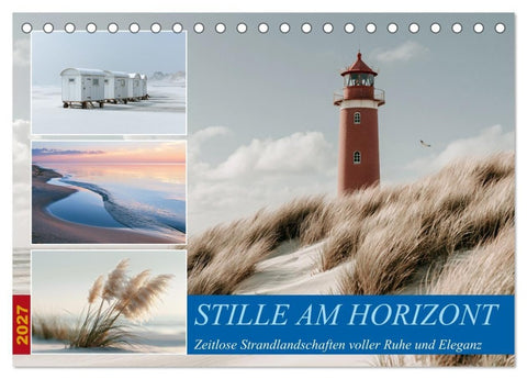 Stille am Horizont (Tischkalender 2027 DIN A5 quer), CALVENDO Monatskalender