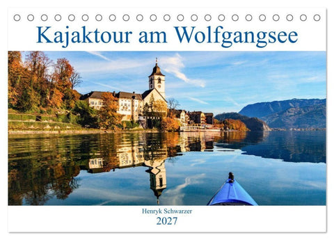 Kajaktour am Wolfgangsee (Tischkalender 2027 DIN A5 quer), CALVENDO Monatskalender