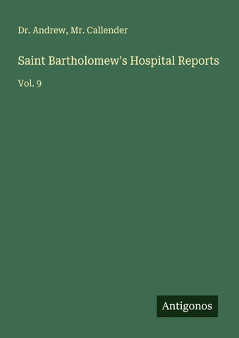 Saint Bartholomew's Hospital Reports
