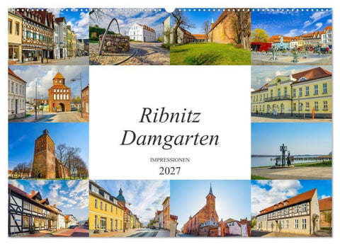 Ribnitz Damgarten Impressionen (Wandkalender 2027 DIN A2 quer), CALVENDO Monatskalender