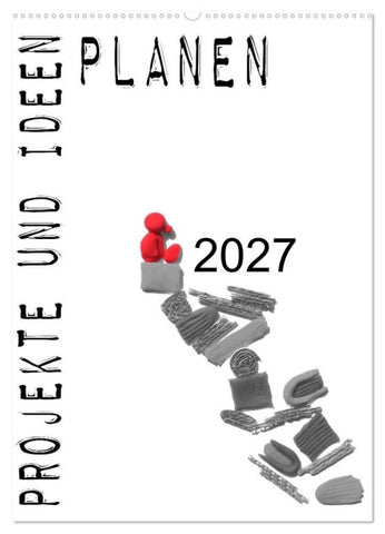 Projekte und Ideen planen (Wandkalender 2027 DIN A2 hoch), CALVENDO Monatskalender