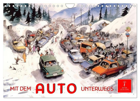 Mit dem Auto unterwegs (Wandkalender 2027 DIN A4 quer), CALVENDO Monatskalender