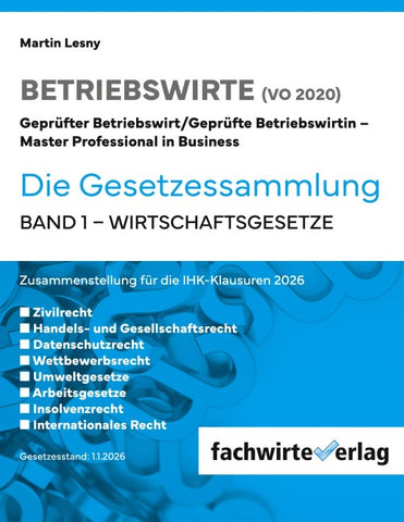 Betriebswirte - Die Gesetzessammlung 2026