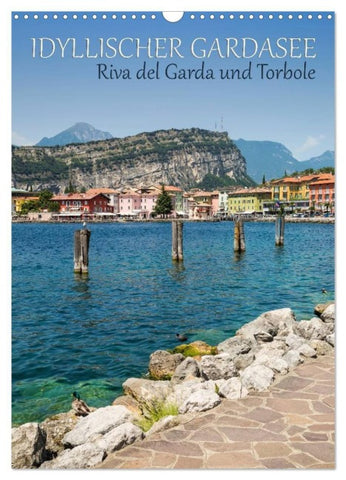 IDYLLISCHER GARDASEE Riva del Garda und Torbole (Wandkalender 2027 DIN A3 hoch), CALVENDO Monatskalender