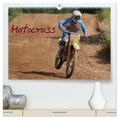 Motocross - Terminplaner (hochwertiger Premium Wandkalender 2027 DIN A2 quer), Kunstdruck in Hochglanz