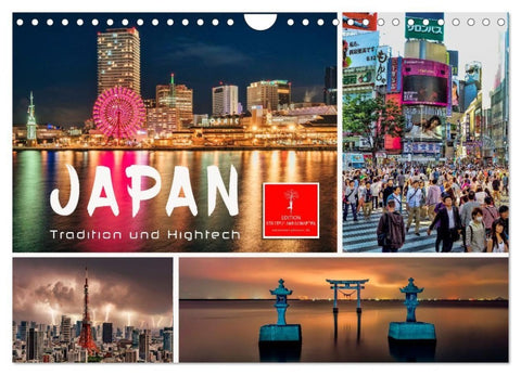 Japan - Tradition und Hightech (Wandkalender 2027 DIN A4 quer), CALVENDO Monatskalender