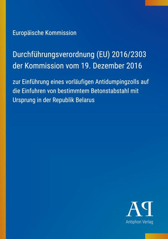 Durchführungsverordnung (EU) 2016/2303 der Kommission vom 19. Dezember 2016