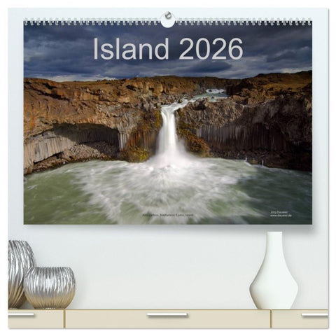 Island (hochwertiger Premium Wandkalender 2026 DIN A2 quer), Kunstdruck in Hochglanz