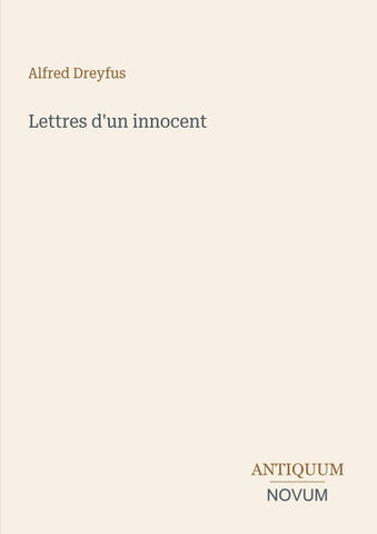 Lettres d'un innocent
