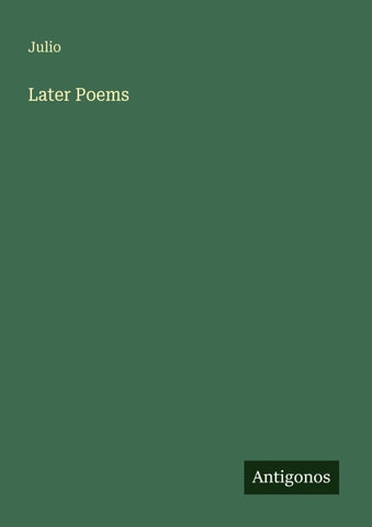 Later Poems