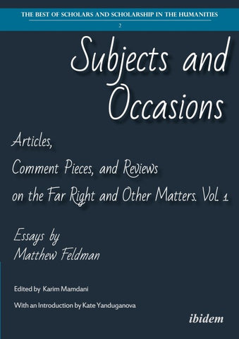 Subjects and Occasions