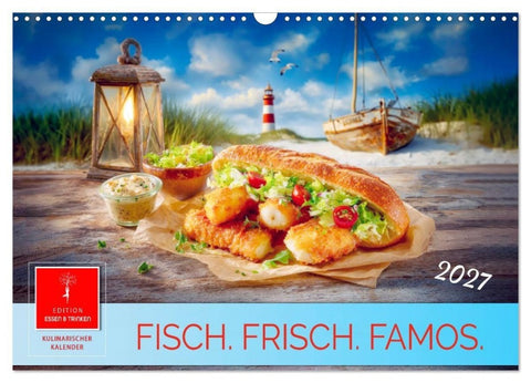 Fisch. Frisch. Famos. (Wandkalender 2027 DIN A3 quer), CALVENDO Monatskalender