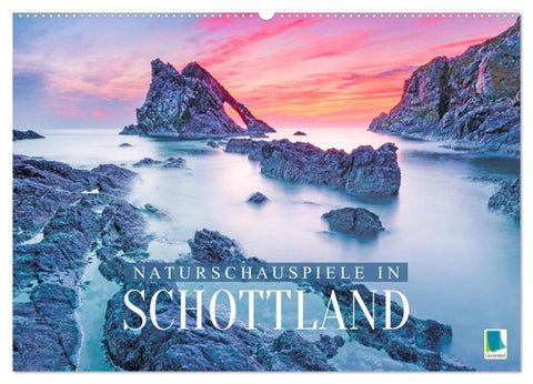 Naturschauspiele in Schottland (Wandkalender 2027 DIN A2 quer), CALVENDO Monatskalender