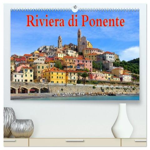 Riviera di Ponente (hochwertiger Premium Wandkalender 2027 DIN A2 quer), Kunstdruck in Hochglanz