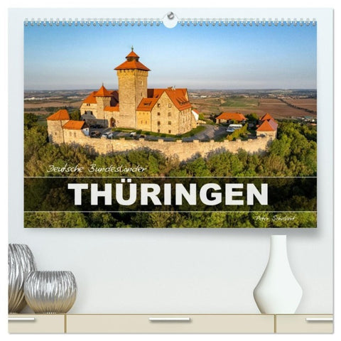Deutsche Bundesländer - Thüringen (hochwertiger Premium Wandkalender 2027 DIN A2 quer), Kunstdruck in Hochglanz