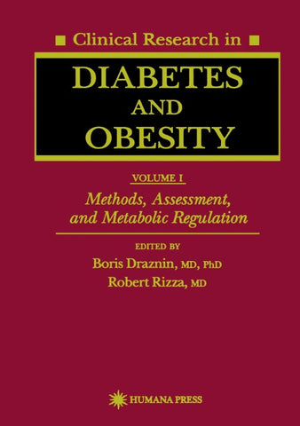 Clinical Research in Diabetes and Obesity, Volume 1