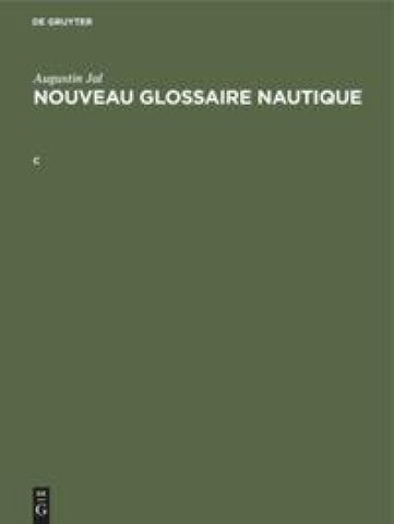 Nouveau glossaire nautique. C