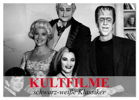 Kultfilme - schwarz-weiße Klassiker (Wandkalender 2026 DIN A2 quer), CALVENDO Monatskalender