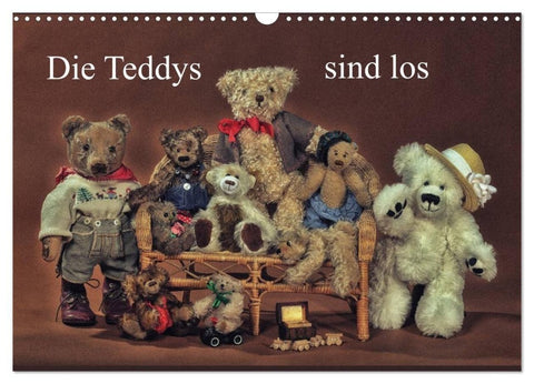 Die Teddys sind los (Wandkalender 2027 DIN A3 quer), CALVENDO Monatskalender